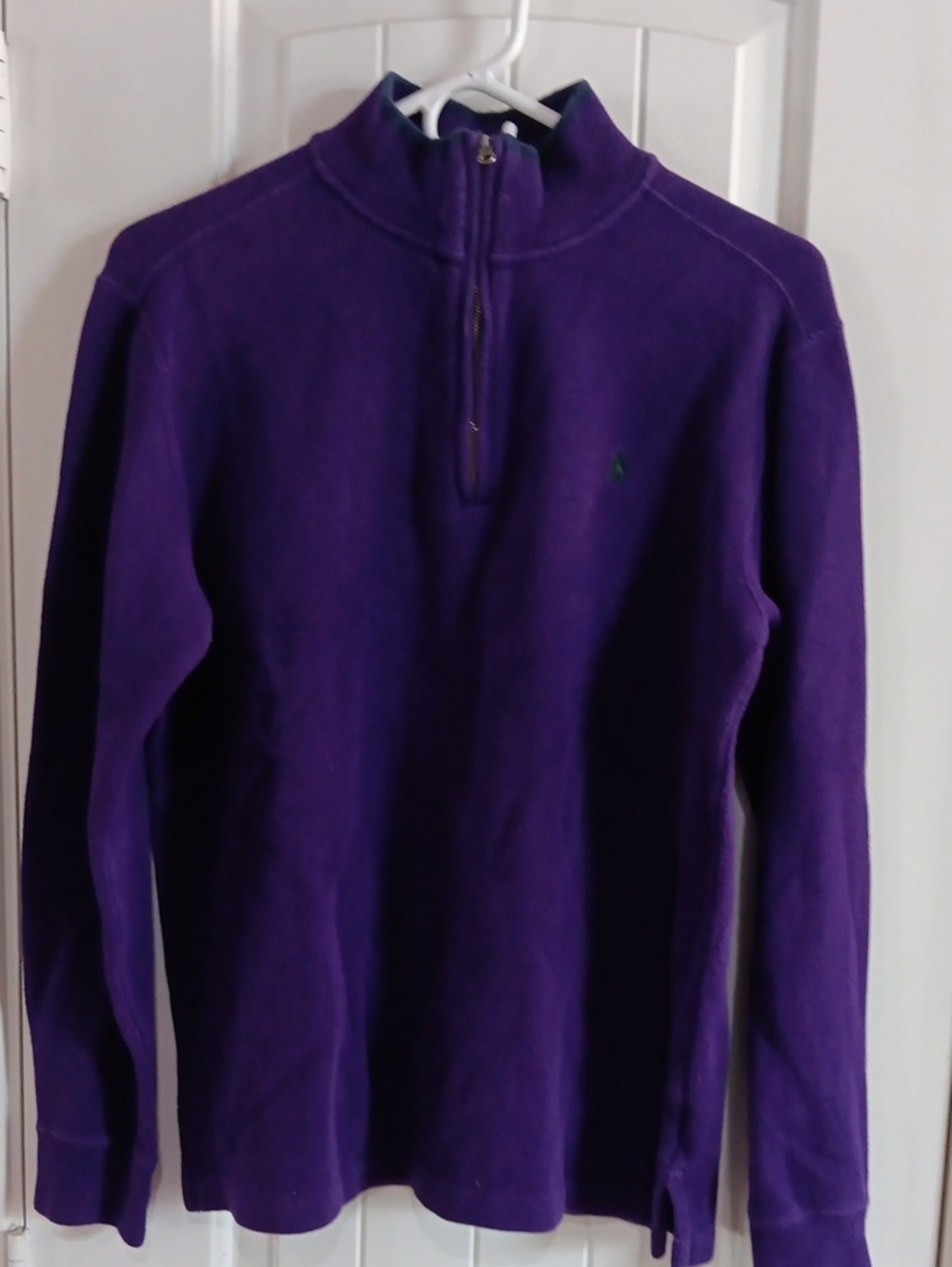 Polo Ralph Lauren Purple Quarter-Zip Pullover Sweater Women's Medium
